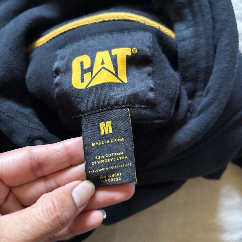 Caterpillar CAT Trademark Logo Pullover Hoodie (Medium) - Picture 7 of 7